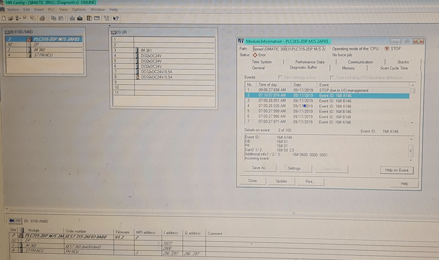 Faulty Output Module