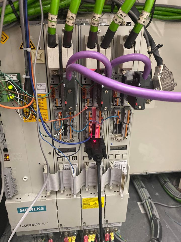 Siemens 611U fault, alarm E-A608 speed controller output limited.