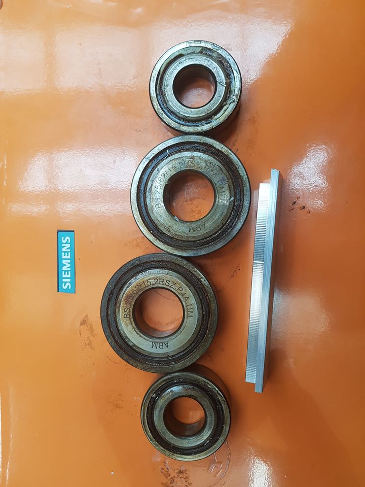 Worn bearings replaced
